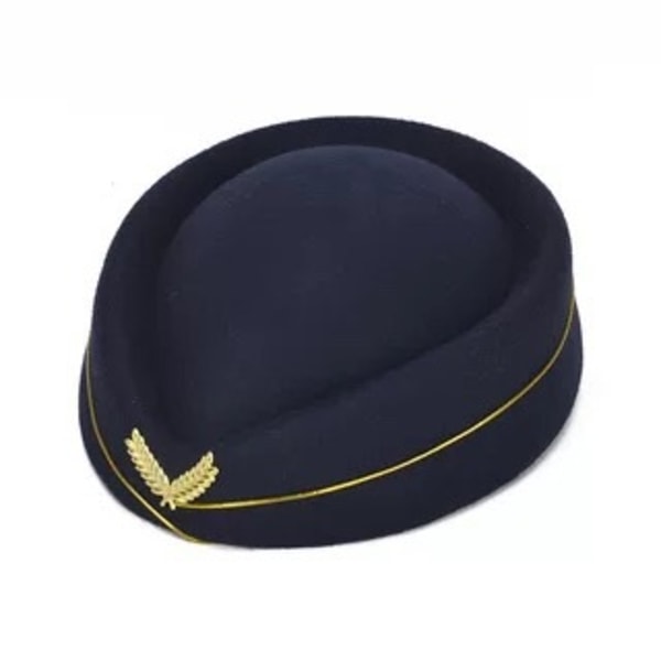 basker french beanie dam flygvärdinna hatt ull flygvärdinna hatt