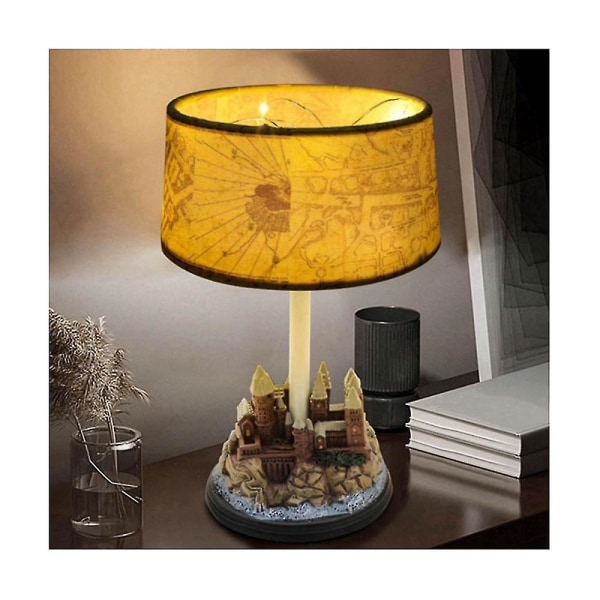 Castle Resin Lamp Bordslampa Resin Lamp Harryed Pottersed Hem Sovrum Rum Dekoration Födelsedag Gif