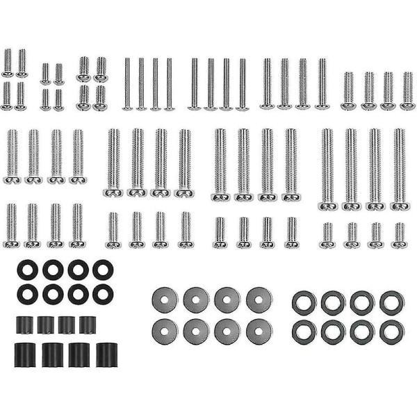 TV-asennussarja, Universal -seinäkiinnitysruuvi, aluslevy, välikepaketti (M5 M6 M8) TV A:lle