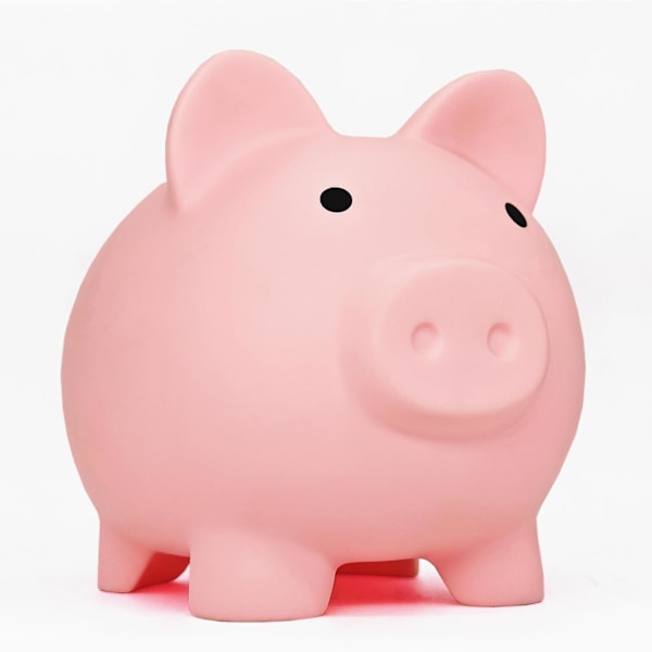 Søt Sparegris for Sbrvaniy Sparegris Myntbank for Gutter og Jenter Min Første Uknuselige Sparebøsse Stor Størrelse Dekor Sparesvin Rosa