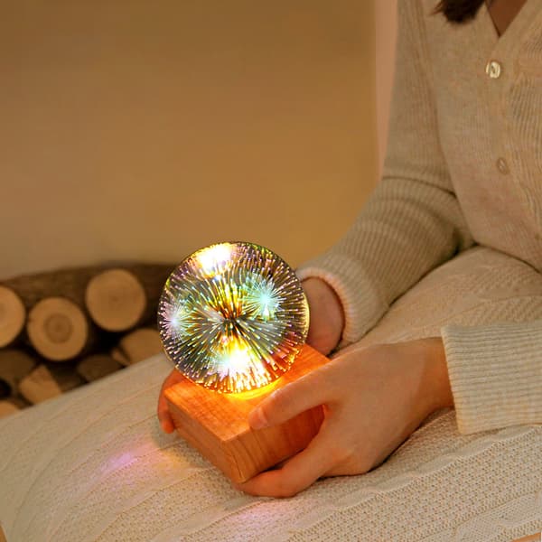 3D Jordklode Krystallkule Lampe, Krystallkule, Kjærlighet