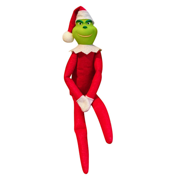 30cm Julgrinch Elfdocka Snoop On The Stoop Julgrinch Festdekorationer red