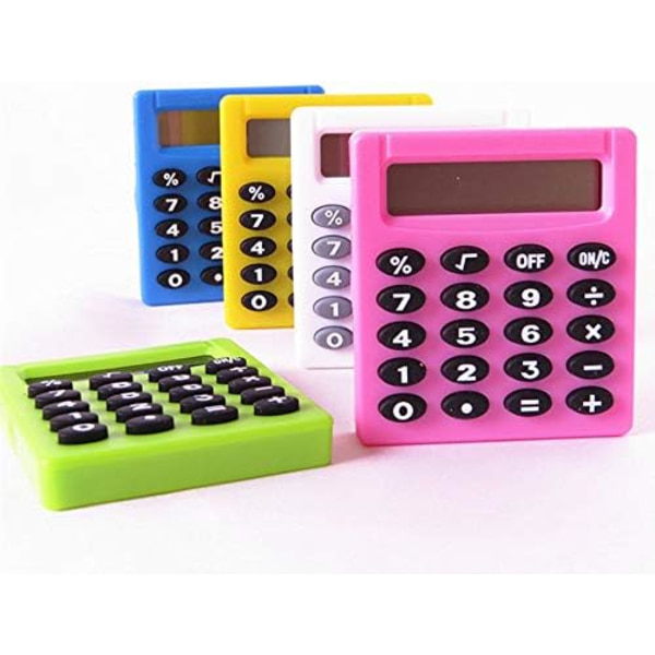 Lommeregner, 5 stk. 8-cifret elektronisk mini bærbar lommeregner til matematikundervisning, basiskontor
