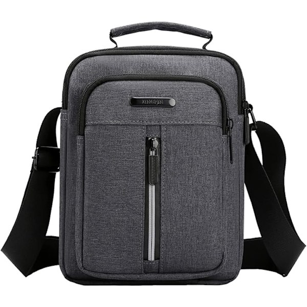 Menn's Vesker Menn's Skulderveske Menn's Reise Skuldervesker Liten Canvas Messenger Bag Skulder Telefonveske grey