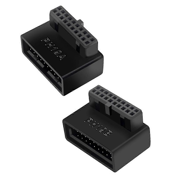 PH19B USB 3.0 Intern Header USB3.0 19/20P Sockel 90 Graders Adapter Konverter för Dator Moderkort