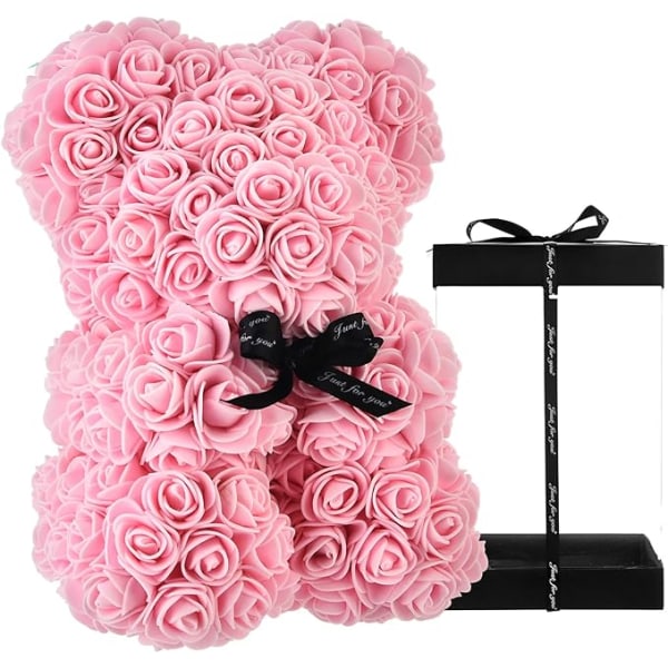 10" Rose Bear - Varje Rose Bear kommer med en Rose Teddy Bear pink