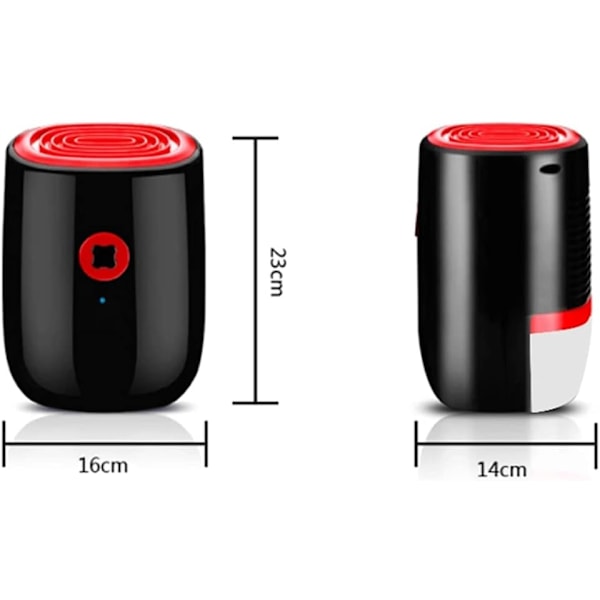 800 ml elektrisk avfuktare 25 W mini hushållsavfuktare för hemmakontor, sovrum utomhus, etc.