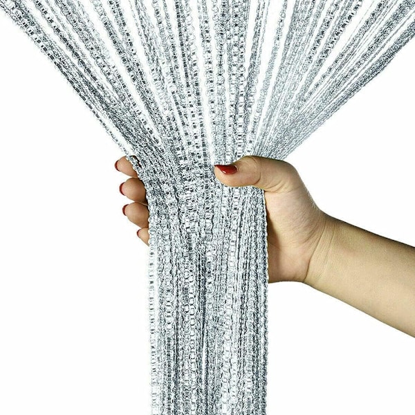 Dörrgardin av snören, flugskärm, insektsnät, dörröppningar, avdelare, glitter, retro, tofsar, dörrar, dörröppningar, avdelare, panel, festdekorationer