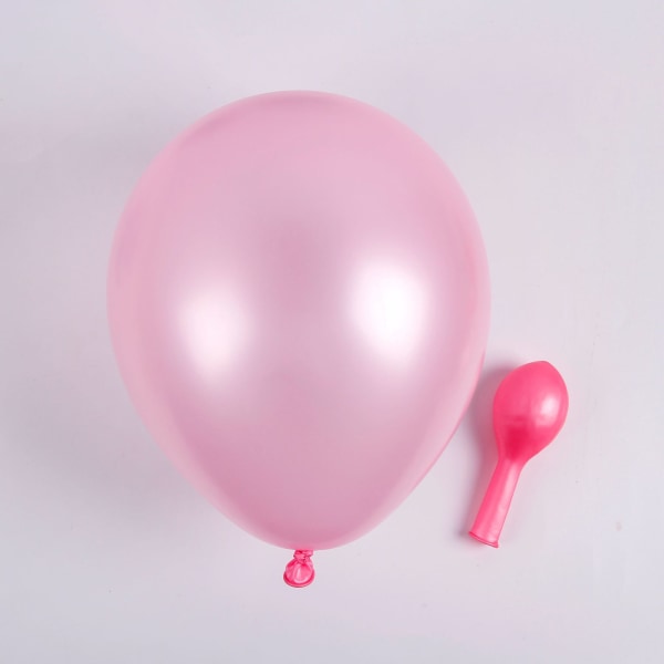 Ballong 12-tums förtjockad färgglad latex dekoration för barnfödelsedagsfest Light pink