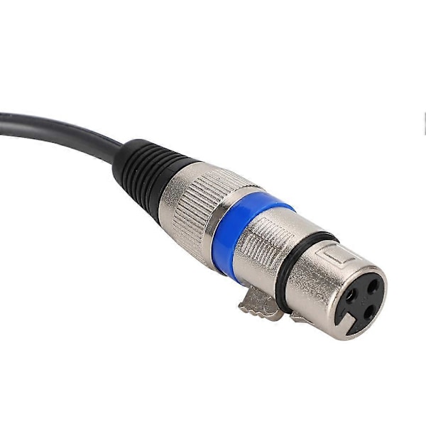 Dual for RCA Han til Dual XLR Hun Audio Adapter Kabel Patch Cord Dobbelt række PVC ledning