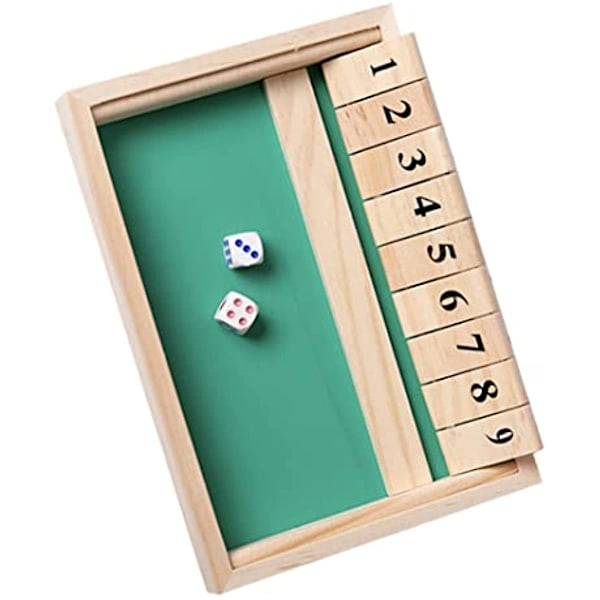 Digitalt trebrett Shut Box Klassisk Terning Spill Dobbel Flip Brett Leketøy Flip Block Brett 2 Spillere Juleunderholdning For Tre Digit