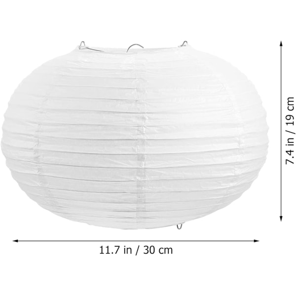 Papperslampskärm rund papperslykta tillverkad av rispapper handgjord stämningsfull lampskärm för taklampor i hemmet 30 x 30 x 19 cm