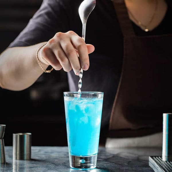 Cocktail Mixer til Drinks, Rustfrit Stål 30 cm Langt Håndtag, Sølv 2 Stykker
