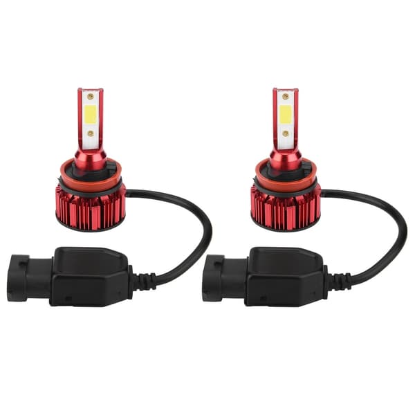 1 par supersterke bil-LED-frontlyssett frontlyspærer 6000K 50W H8