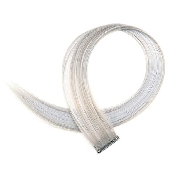 10 stk Clip-in Hårforlengelser Lys Grå Lys Grå LightGrey