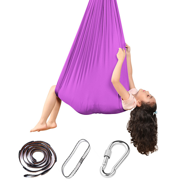 Aerial Yoga Terapisvingset & Hängmatta Kit för Flexibilitet & Smärtlindring 280*100CM