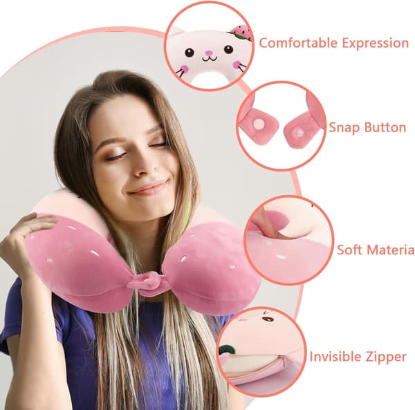 Rese Nackkudde, Nackkudde för Barn, U-formad Memory Foam Kudde