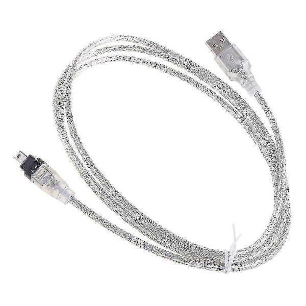 1 stk. USB til Firewire IEEE 1394 4p 4-pin Ilink Adapter Kabelledning Zzj