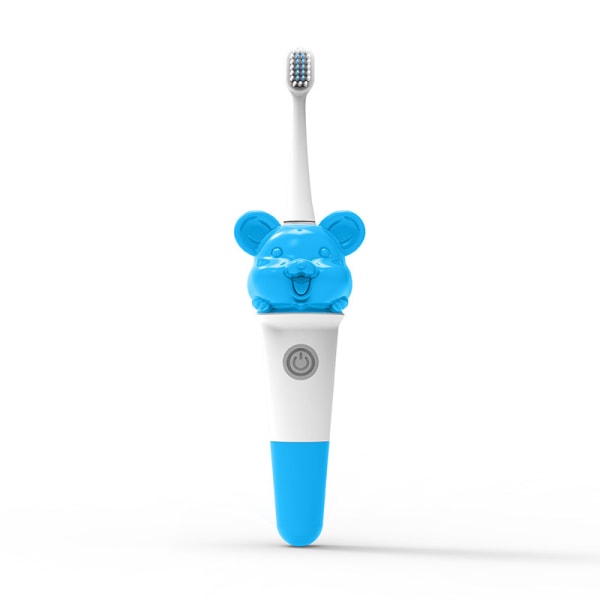 2-12 år barntandborste U-silikonborsthuvud Elektrisk tandborste för barn Blue