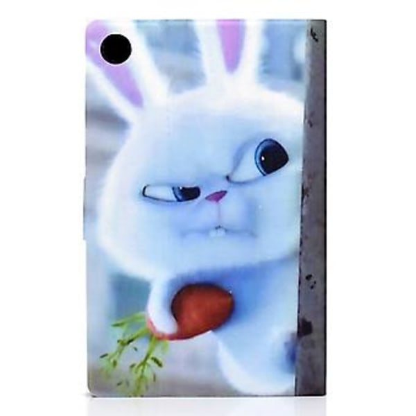 Læder Tablet Etui Til Samsung Galaxy Tab A9+ (Hvid Kanin)