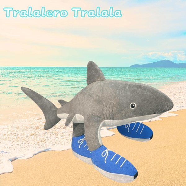 2025 Uusi italialainen Brainrot-eläimet Tralalero Tralala Tung Tung Tung Sahur 9,8 tuumaa (Tralalero Tralala)