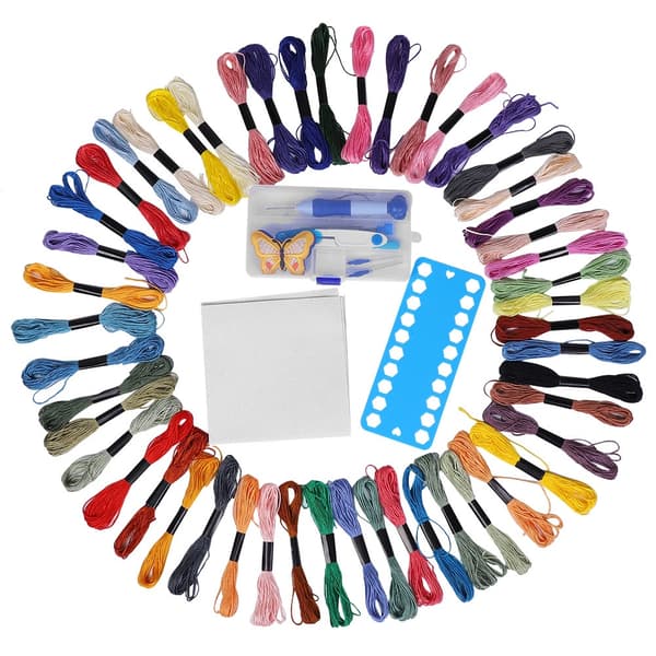 Broderisats Poking Korsstygn Punch Needles Patch Threader DIY Hantverksverktyg
