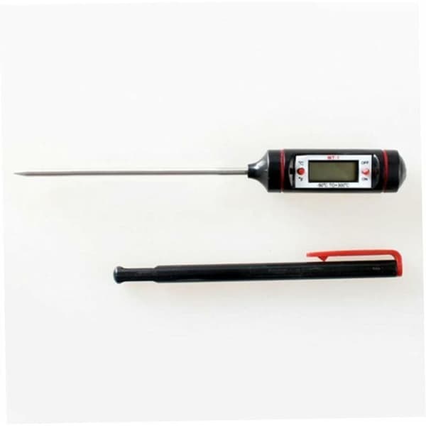 2 stk. steketermometer med probe, penntermometer i rustfritt stål - digitalt kjøkkentermometer for baking