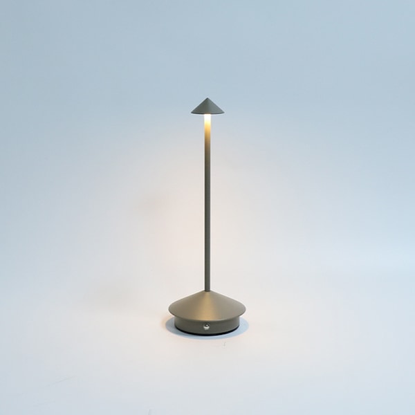 Trådløse bordlamper, oppladbar LED berøringslampe, bærbar batteridrevet skrivebordslampe, dimbar nattlampe, minimalistisk design grey