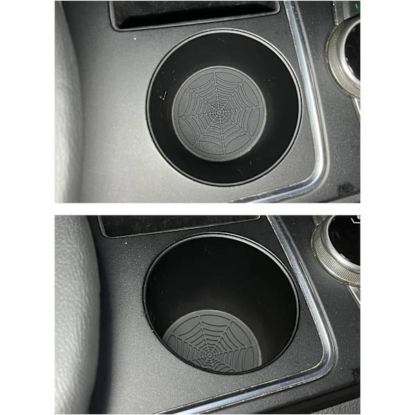 Mugghållare Underlägg, 2-pack Universal Auto Anti Slip Mugghållare Infoga Prydnader Underlägg, Hållbar, Lämplig för de flesta bilinredningstillbehör