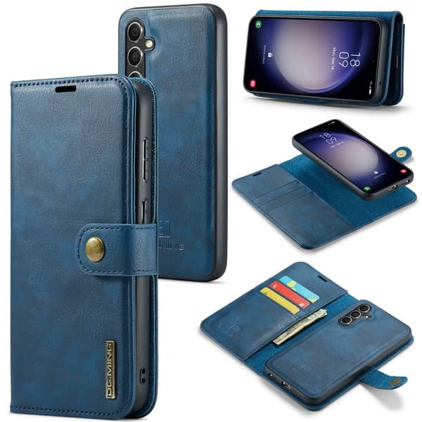 DG MING Samsung A56 5G 2-i-1 Magnet Plånboksfodral - Blå_tfrf