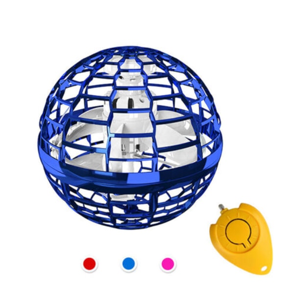 Pro Flying Ball Space Orb Magic Mini Drone UFO Boomerang Toy Blue