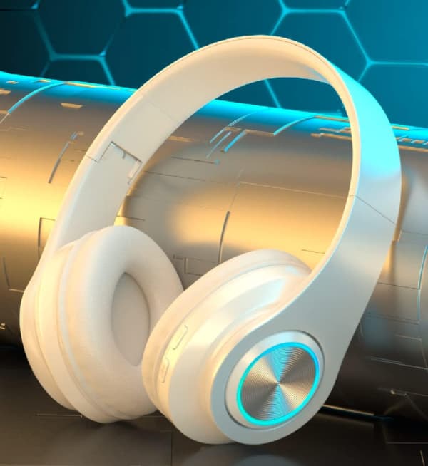 Bluetooth hovedtelefoner over øret, foldbart letvægts trådløst headset