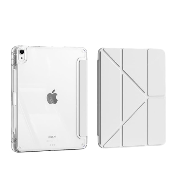 iPad Air 6/7 Fodral (2025/2024), iPad Air 6/7 11\" Fodral med Pennhållare, Klar Transparent Baksida Stötsäkert Ställ Tablet Fodral grey Air6/7 generation-11 inches