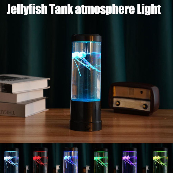 Manet Aquarium Lamp Elektrisk Fake Fish Tank LED Färgskiftande stämningsljus'