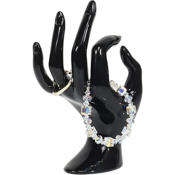 Håndform Ringholder Smykke Display Holder, Rumindretning Æstetisk Armbånd Ring Ur Stand Support Holder Preppy Smykkeholder til Y2k BLACK