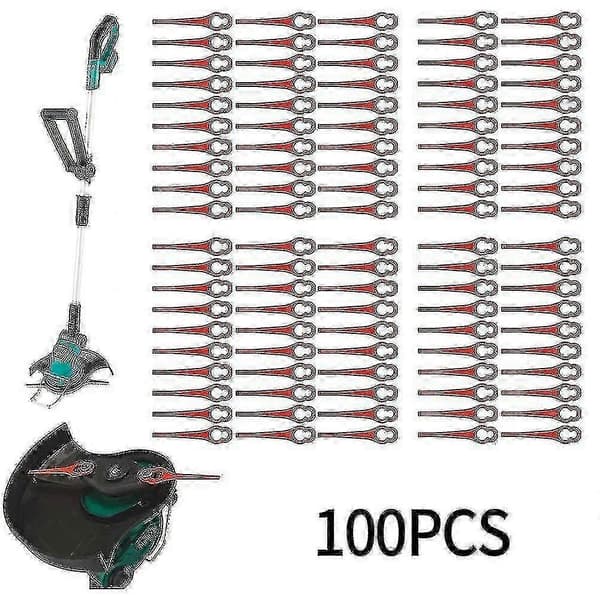 100 stk. gressklipperblader 85mm trimmer reservedeler 97699 2002706 for Ferrex Amp; Aldi Far 20-1 gresstrimmertilbehør-MXBC