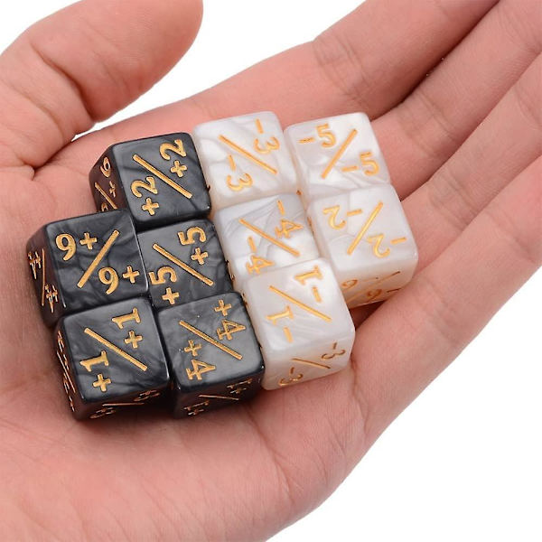 12 Token D6 Lojalitets Tärningssats För Mtg Ccg