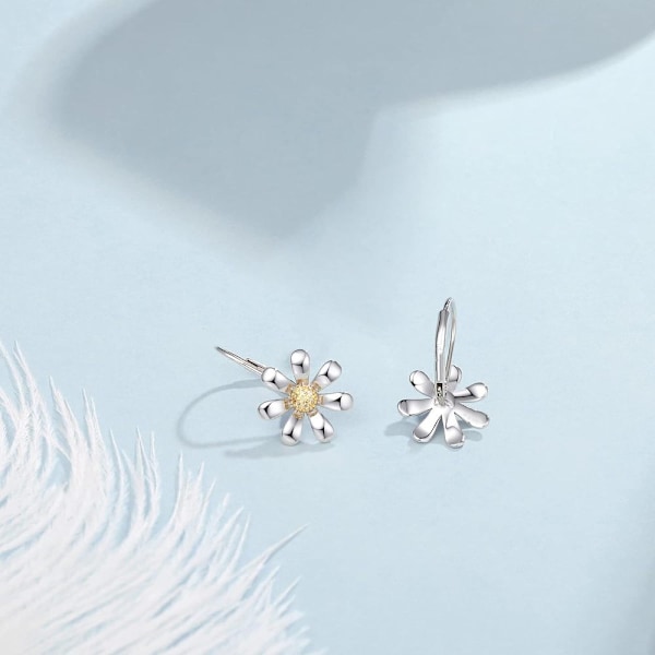 Chic Daisy Øredobber - Legering, Flerfarget, Perfekt Gave til Bursdager & Jul, Perfekt for Vinter, Nyttår