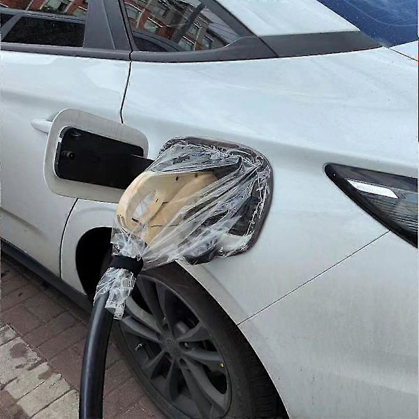 Sähköauton latausportin suojus ulkokäyttöön, suojaa sateelta, auringolta, UV-säteilyltä ja lumelta kaikissa sääolosuhteissa Black