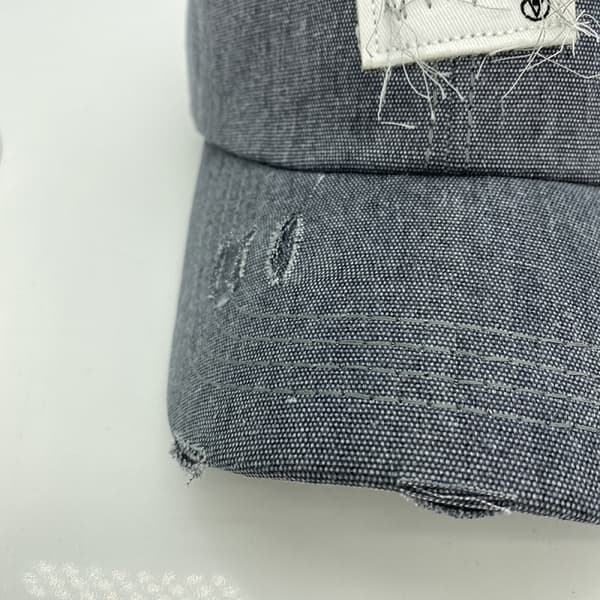 Hat Niche Hole Broderet Justerbar Baseballkasket Til Mænd A Grey