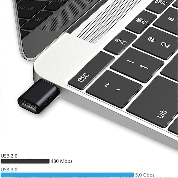 usb c til usb adapter pakke med 2 usb c han til usb 3.0 hun adapter, usb c adapter kompatibel betterlifefg
