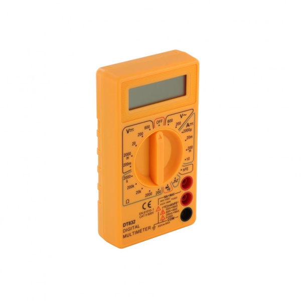DT830B gul digital multimeter mini multimeter voltmeter elektriker