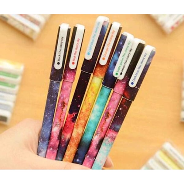 Söpöt värikkäät geelikynät, moniväriset kynät Bullet Journal -kirjoittamiseen, sarjakuvageelikynä, kuulakärkikynäsetti 10 kpl 0,38 mm