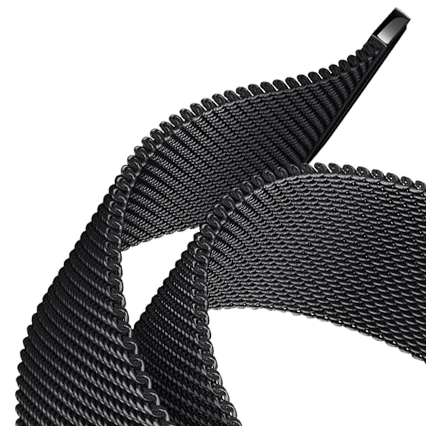 Stropp for Xiaomi Mi Band 5 og 6 Milanese Kjede Magnetisk Lås Svart