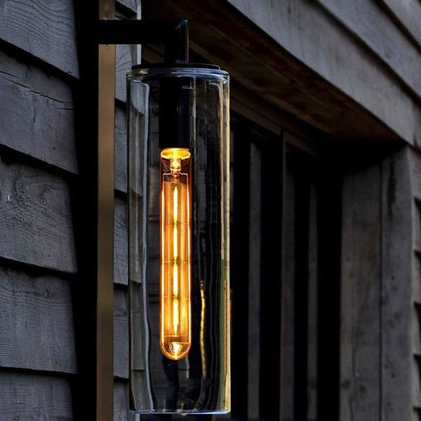 6-pack, E27-sockel Retro Edison LED-glödlampa, T30 4W Rökfärgat Glas Långt Rör LED-lampa, 2700k