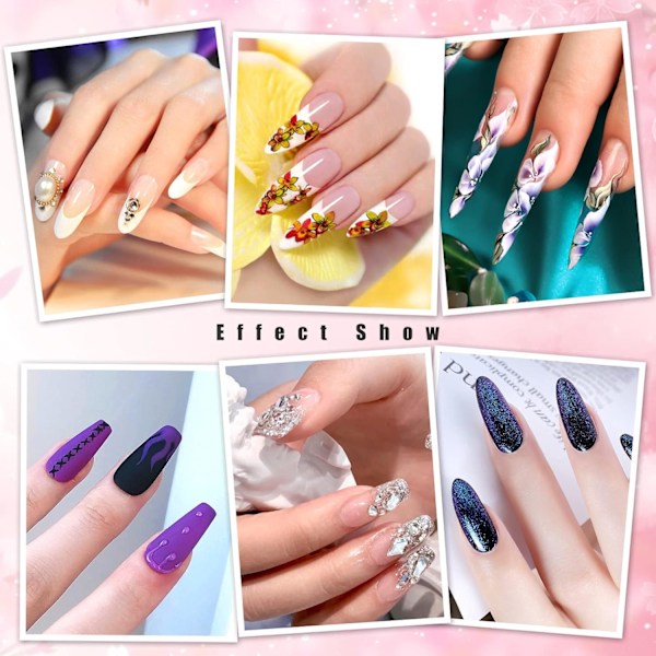 Nagelformar, Manikyrpappersbricka, 100 stycken Nagelförlängningsguide, Nagelkonstformar Dekal, Nagelförlängning för Akryl- eller UV-Gel Förlängningar