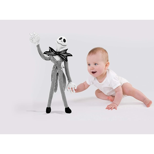 Tim Burtons Nightmare Before Christmas 16-tums Jack Skellington Stor Plushie, Barnleksaker för Åldrar 3 och Uppåt