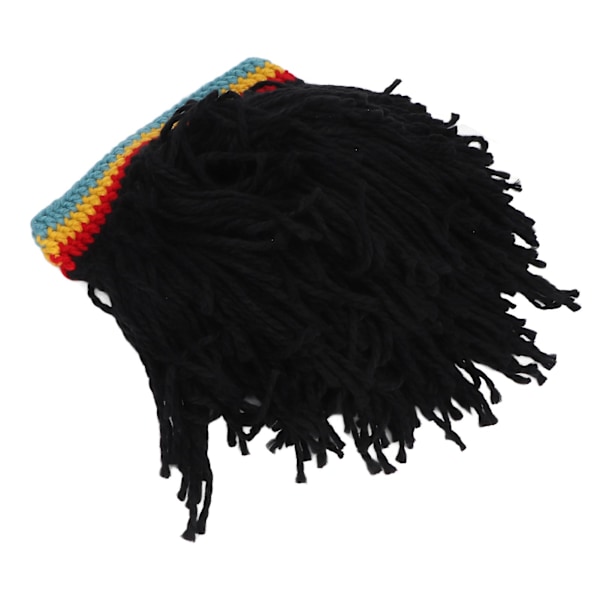 Sjove Parykhatte Høj Elasticitet Hold Varm Strikket Hue Med Dreadlocks Til Jul Halloween black