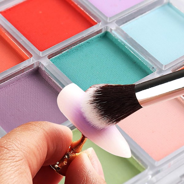 9 Farger Neglepigment Palette Gradient Ombre Neglepulver Sett for DIY Manikyr Nybegynnere - Perfekt Negledesign med Ultra Fint Pulver