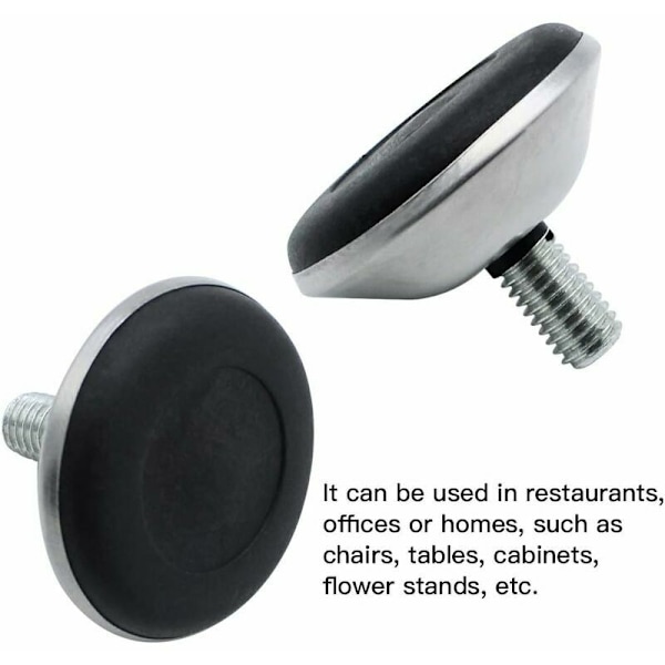 20 stycken Möbelben M8 x 30mm Nivelleringsfot Möbelfötter Justerbar Skydd med M8 Klo-mutter